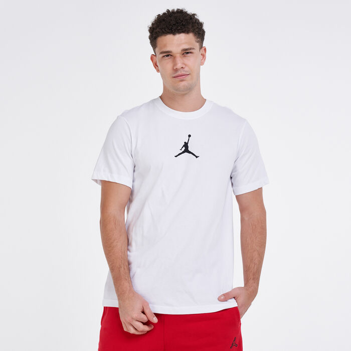 Jordan Men's Dri-FIT Jumpman T-Shirt White Jordan Men's Dri-FIT Jumpman T-Shirt White image number 0