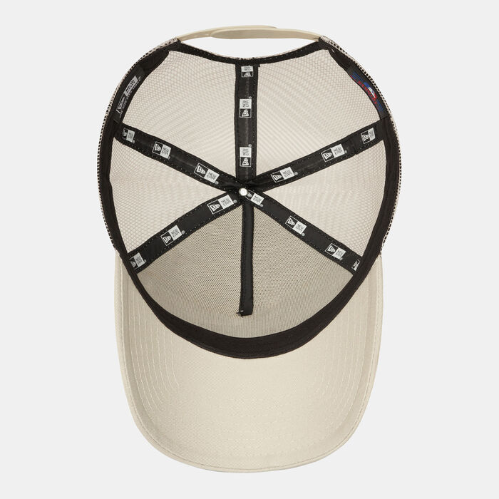 New Era Men's Heritage Patch A-Frame Trucker Cap Beige New Era Men's Heritage Patch A-Frame Trucker Cap Beige image number 2