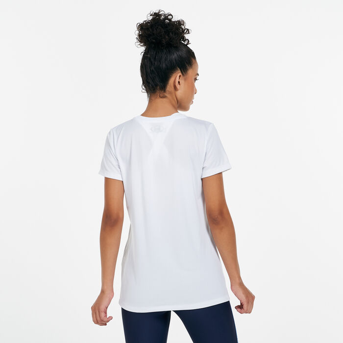 Under Armour Women's UA Tech™ Graphic T-Shirt White image number 1