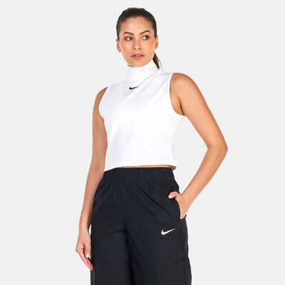 Nike Women's Sportswear Collection Essentials Mock Top White
