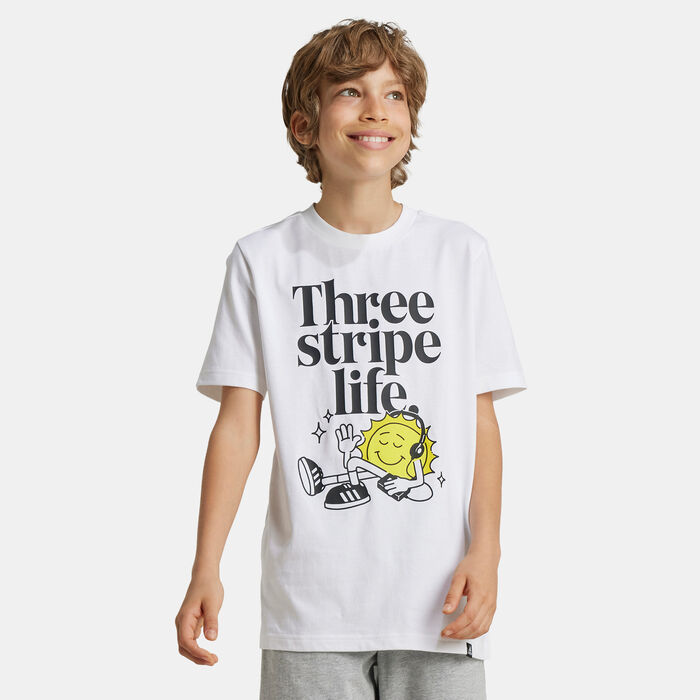 adidas Kids' Positivity Table Graphic T-Shirt (Older Kids) White adidas Kids' Positivity Table Graphic T-Shirt (Older Kids) White image number 0