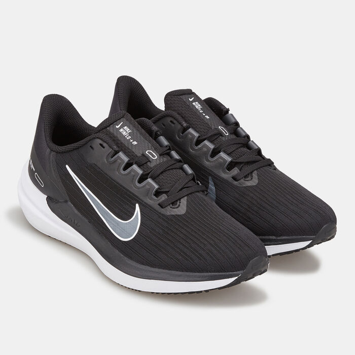 Nike Women's Air Winflo 9 Road Running Shoe Black Nike Women's Air Winflo 9 Road Running Shoe Black image number 1