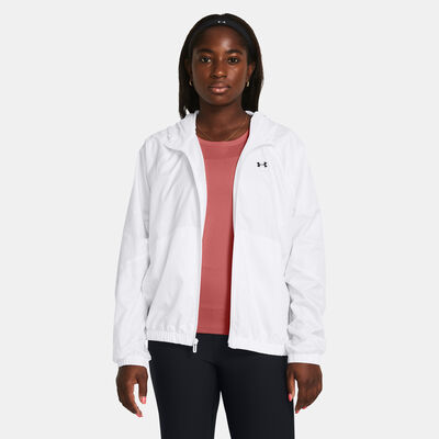 Under Armour Women's Rival Windbreaker Jacket White Under Armour Women's Rival Windbreaker Jacket White
