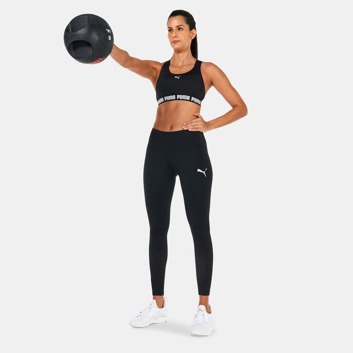 PUMA Women's Feel It Mid Impact Sports Bra Black PUMA Women's Feel It Mid Impact Sports Bra Black image number 2