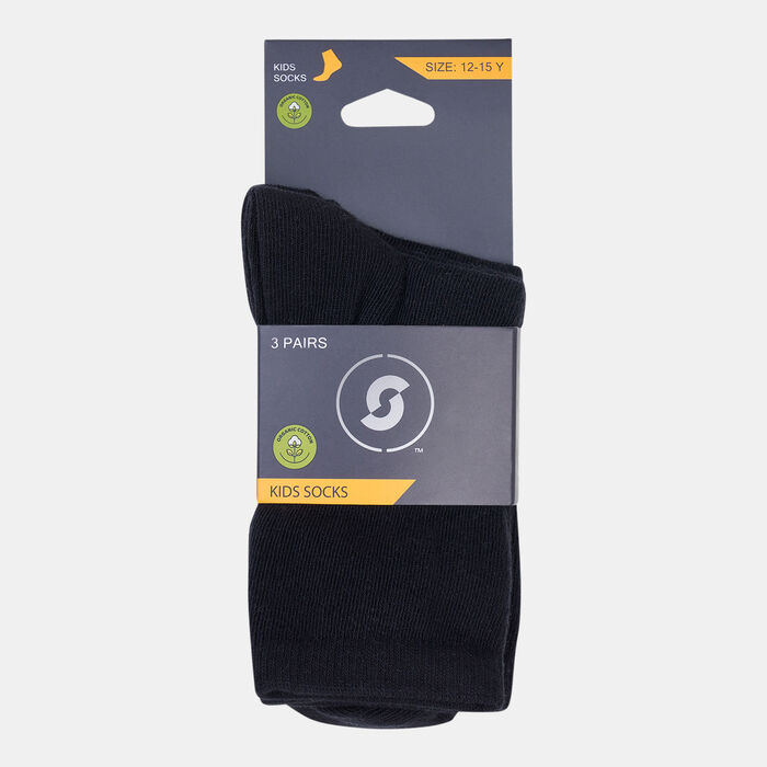 Sun and Sand Sports Kids' Crew Socks Black Sun and Sand Sports Kids' Crew Socks Black image number 0