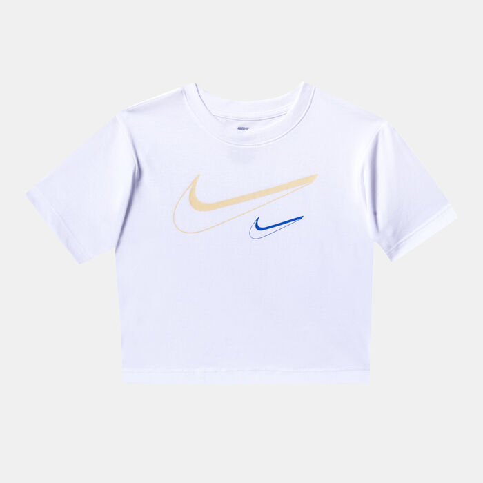 Nike Kids' Swoosh Logo T-Shirt (Younger Kids) White Nike Kids' Swoosh Logo T-Shirt (Younger Kids) White image number 0