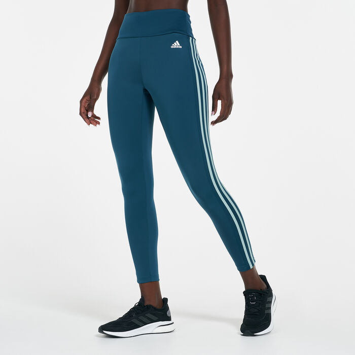 adidas Women's Designed To Move 3-Stripes 7/8 Leggings White image number 0