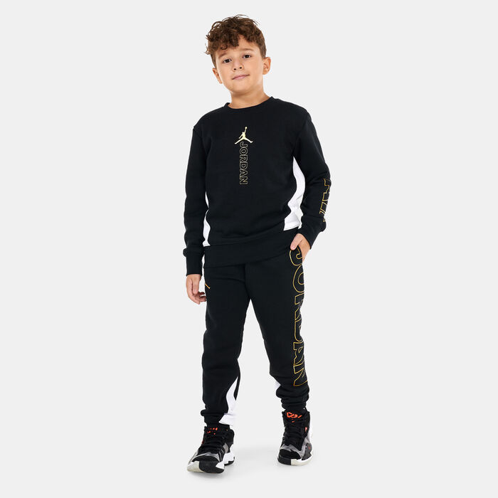 Jordan Kids' Holiday Shine Jumpman Air Sweatshirt (Younger Kids) Black Jordan Kids' Holiday Shine Jumpman Air Sweatshirt (Younger Kids) Black image number 2