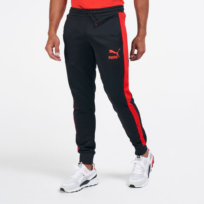 PUMA Men's Iconic T7 Trackpants Black PUMA Men's Iconic T7 Trackpants Black image number 0