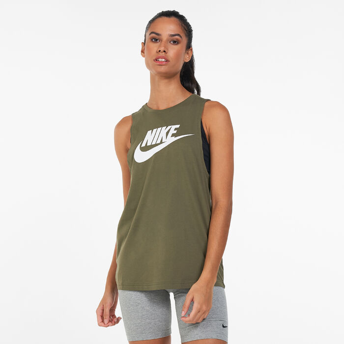 Nike Women's Sportswear Muscle Tank Top Green Nike Women's Sportswear Muscle Tank Top Green image number 0