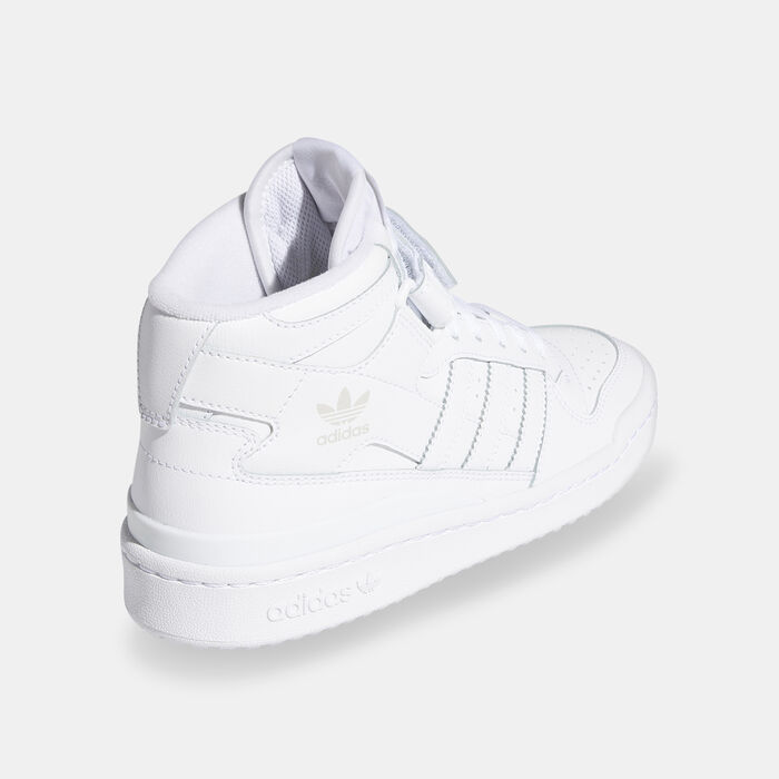 adidas Originals Kids' Forum Mid J Shoe White adidas Originals Kids' Forum Mid J Shoe White image number 2