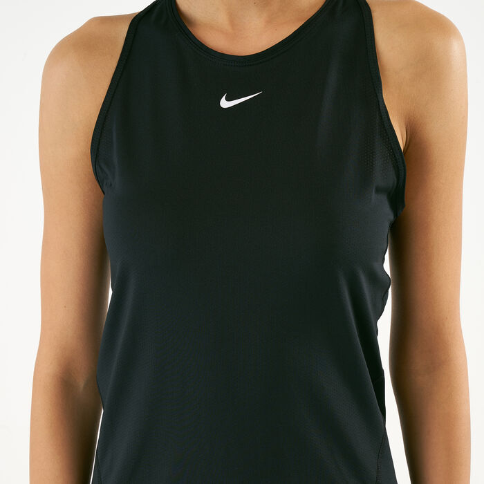 Nike Women's Pro All Over Mesh Tank Top Black image number 3