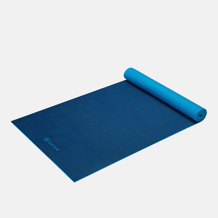 Gaiam Premium 2-Color Yoga Mat (6mm) Blue Gaiam Premium 2-Color Yoga Mat (6mm) Blue image number 0