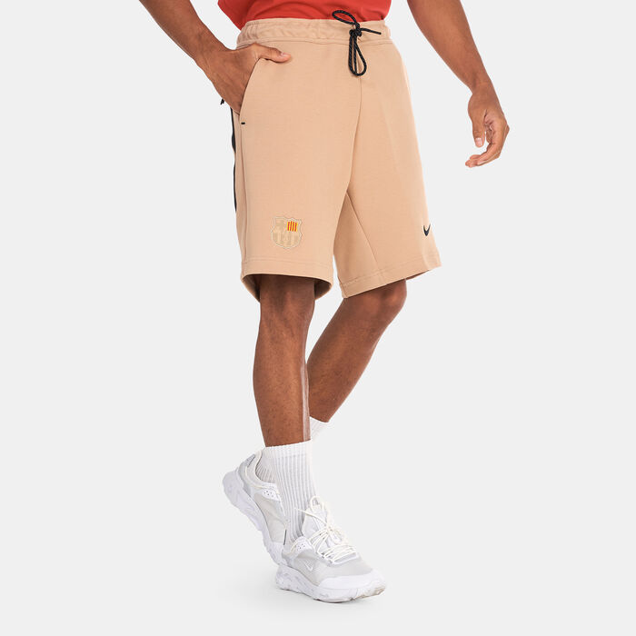Nike Men's F.C. Barcelona Sportswear Tech Fleece Shorts Brown Nike Men's F.C. Barcelona Sportswear Tech Fleece Shorts Brown image number 0
