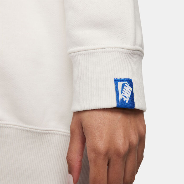 Nike Women's Oversized French Terry Sweatshirt White image number 3