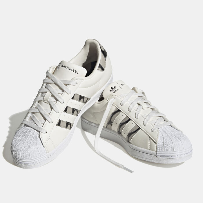 adidas Originals Women's x Marimekko Superstar Shoe Beige adidas Originals Women's x Marimekko Superstar Shoe Beige image number 1