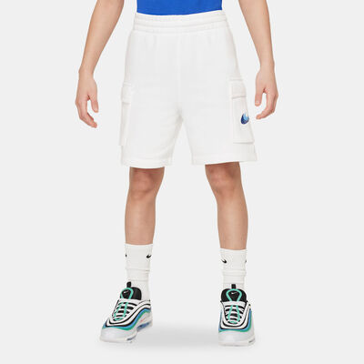 Nike Kids' Sportswear Fleece Shorts (Older Kids) White