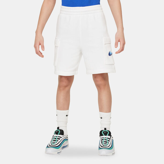 Nike Kids' Sportswear Fleece Shorts (Older Kids) White image number 0
