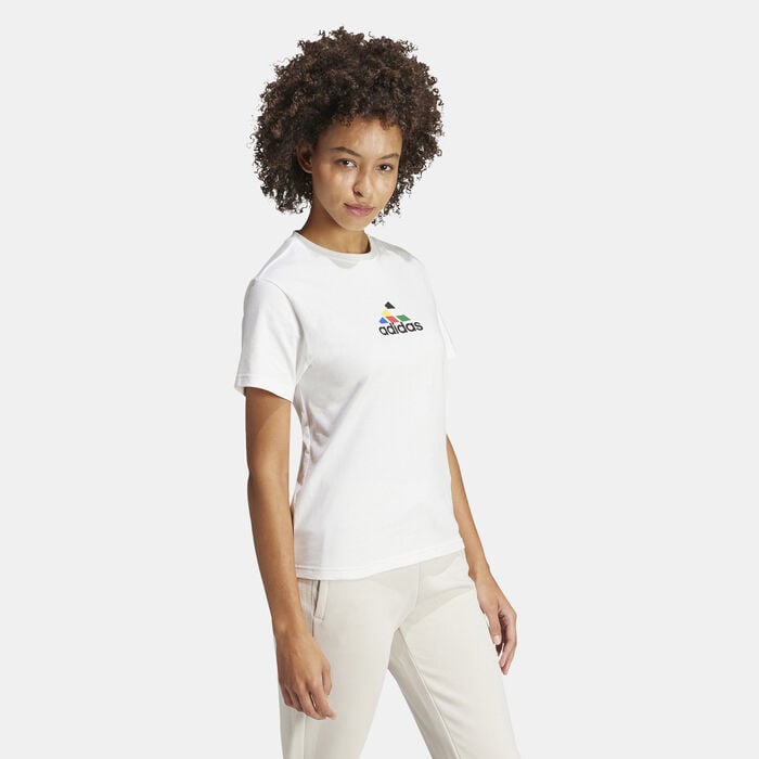 adidas Women's House of Tiro Nations Graphic T-Shirt White adidas Women's House of Tiro Nations Graphic T-Shirt White image number 2