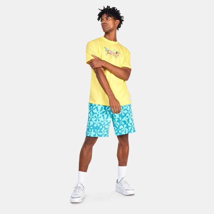 PUMA Men's x SPONGEBOB Printed Shorts Green PUMA Men's x SPONGEBOB Printed Shorts Green image number 2