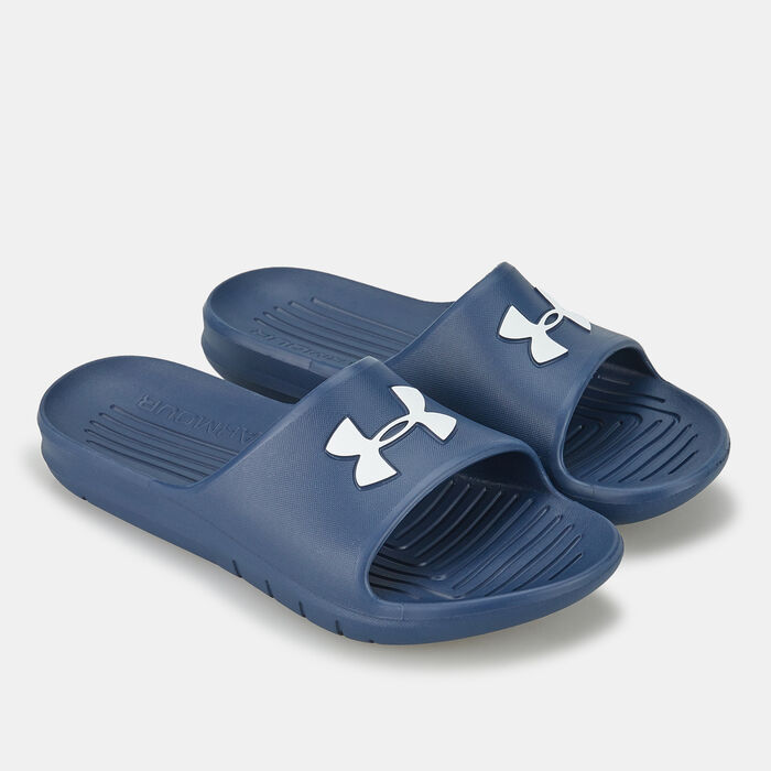 Under Armour Men's Core PTH Slides Blue Under Armour Men's Core PTH Slides Blue image number 0