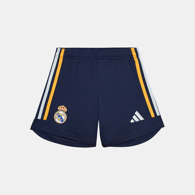 adidas Kids' Real Madrid Away Shorts - 2023/24 Blue adidas Kids' Real Madrid Away Shorts - 2023/24 Blue