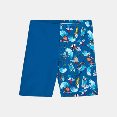 Speedo Kids' Digital Allover Jammer Shorts Green