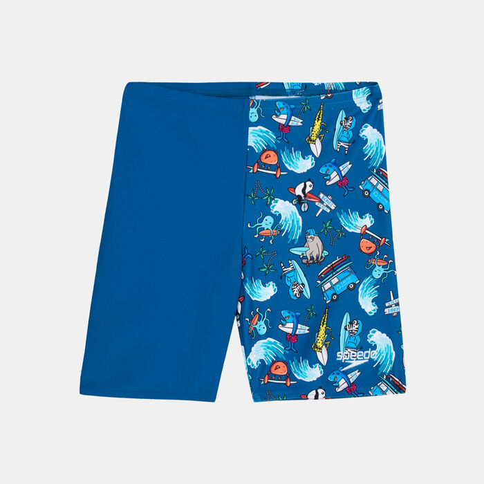 Speedo Kids' Digital Allover Jammer Shorts Green image number 0