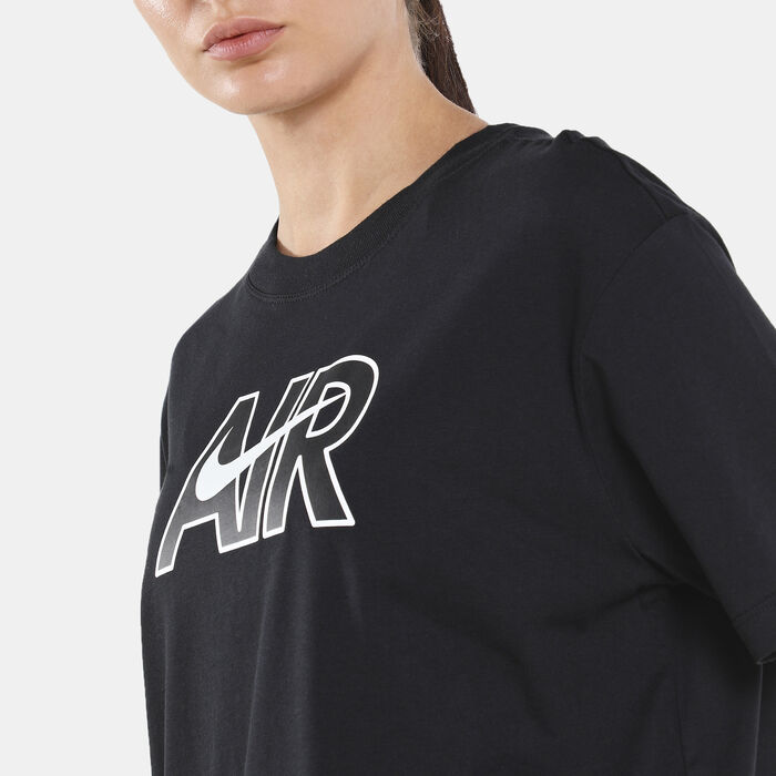 Nike Women's Air Sportswear T-Shirt Black Nike Women's Air Sportswear T-Shirt Black image number 3
