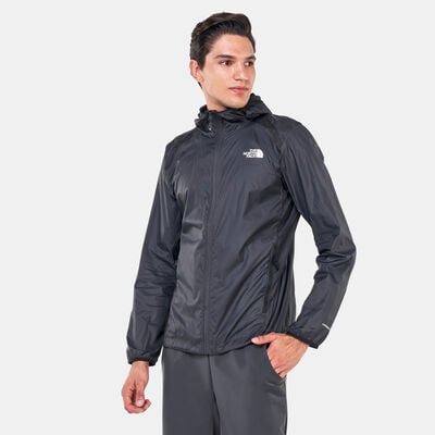 The North Face Men's Athletic Outdoor Full-Zip Wind Jacket Grey The North Face Men's Athletic Outdoor Full-Zip Wind Jacket Grey