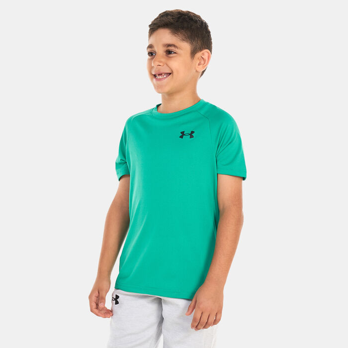Under Armour Kids' UA Tech™ 2.0 T-Shirt Green Under Armour Kids' UA Tech™ 2.0 T-Shirt Green image number 0