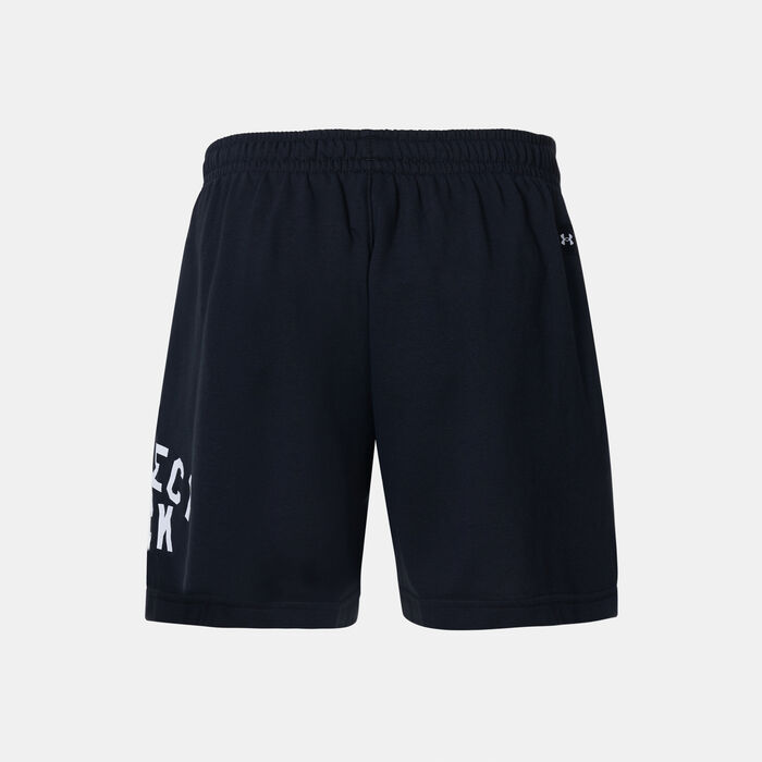 Under Armour Men's Project Rock Terry Fleece Shorts Black Under Armour Men's Project Rock Terry Fleece Shorts Black image number 1