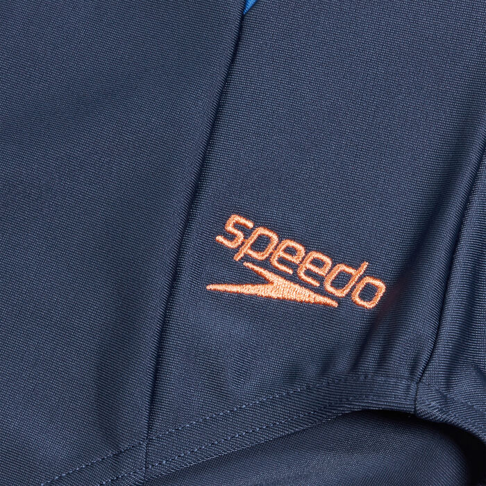 Speedo Women's Long Sleeve One-Piece Swimsuit Blue image number 4