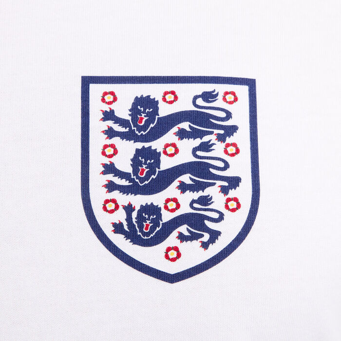 Nike Men's England Football Crest T-Shirt White image number 4