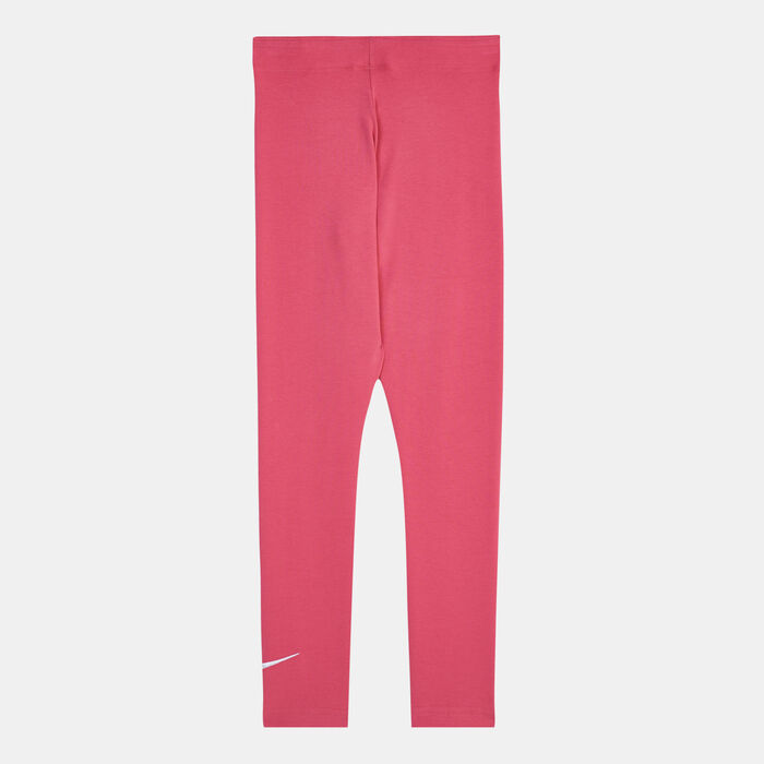 Nike Kids' Sportswear Favourites Swoosh Leggings Pink Nike Kids' Sportswear Favourites Swoosh Leggings Pink image number 1