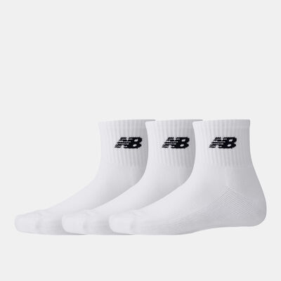 New Balance Everyday Ankle Socks (3 Pairs) White