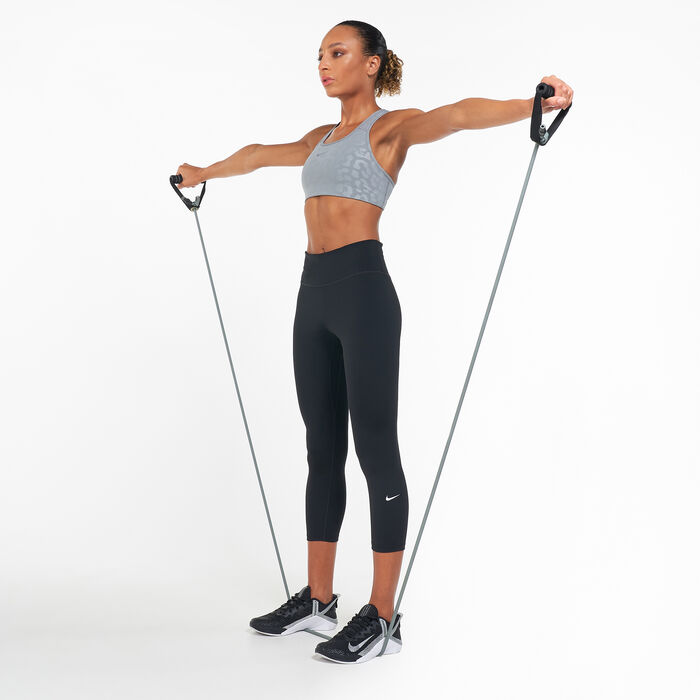 Nike Women's Dri-FIT Swoosh Sports Bra Grey Nike Women's Dri-FIT Swoosh Sports Bra Grey image number 2