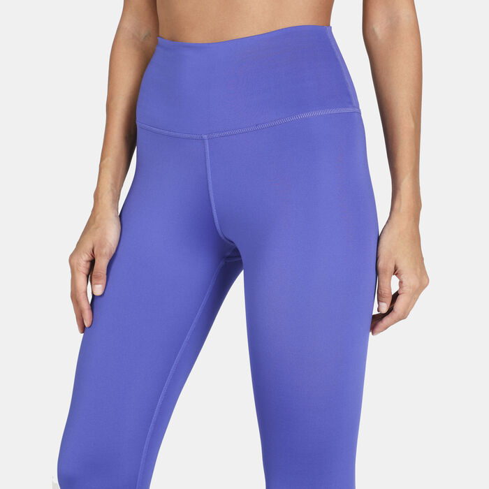 Nike Women's 7/8 Yoga Leggings Blue image number 3
