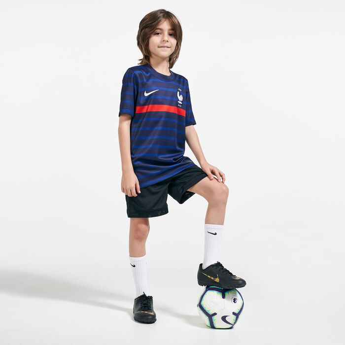 Nike Kids' France Stadium Home Jersey - 2020/21 (Older Kids) Black Nike Kids' France Stadium Home Jersey - 2020/21 (Older Kids) Black image number 2
