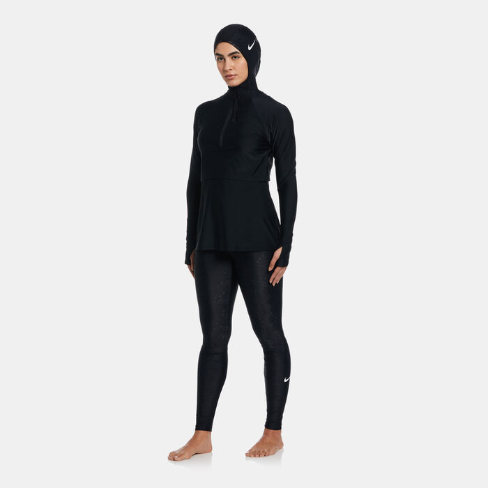 Nike Swim Women's Swimming Hijab Black Nike Swim Women's Swimming Hijab Black image number 2