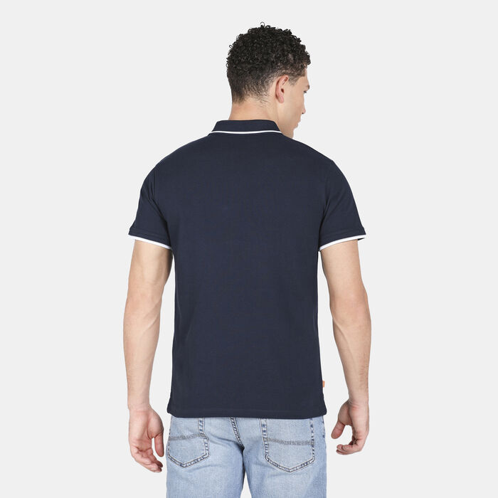 Timberland Men's Millers River Tipped Pique Polo T-Shirt Timberland Men's Millers River Tipped Pique Polo T-Shirt image number 1