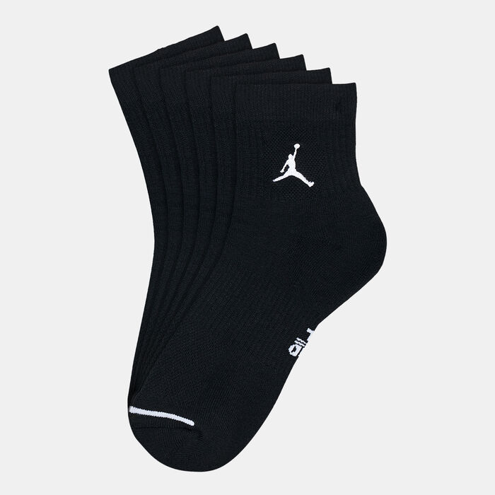 Jordan Everyday Ankle Socks (3 Pairs) Black Jordan Everyday Ankle Socks (3 Pairs) Black image number 0