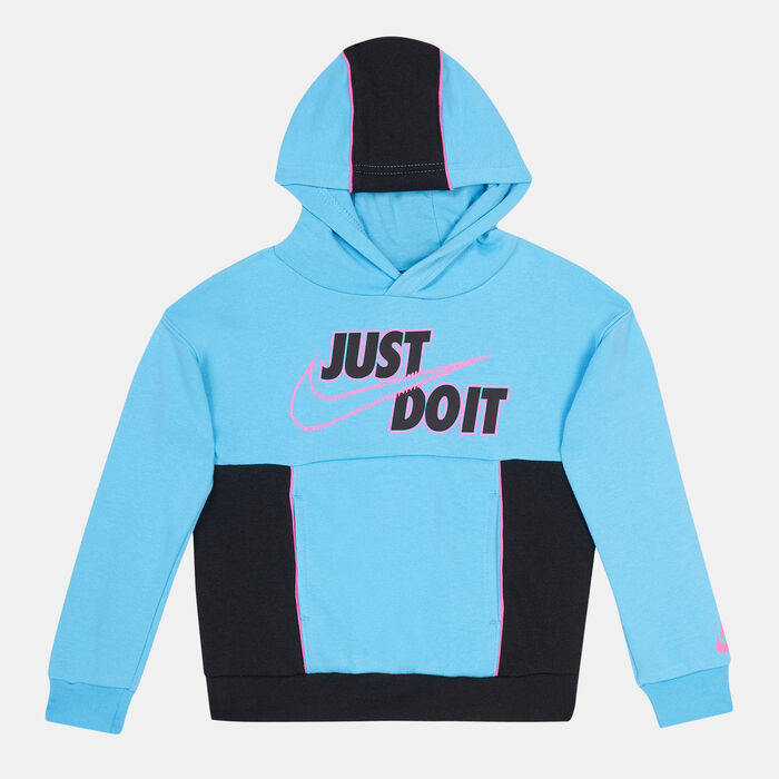 Nike Kids' Sportswear Real Pullover Hoodie (Younger Kids) Blue Nike Kids' Sportswear Real Pullover Hoodie (Younger Kids) Blue image number 0