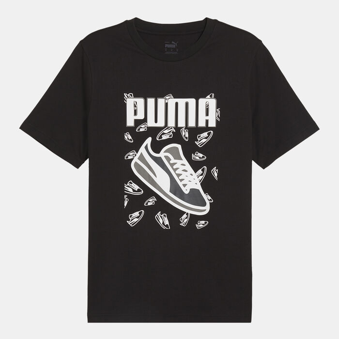 PUMA Men's Graphics Sneaker T-Shirt Black PUMA Men's Graphics Sneaker T-Shirt Black image number 0