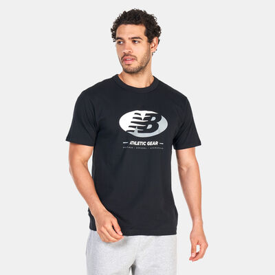 New Balance Men's Essentials Reimagined Graphic T-Shirt Grey
