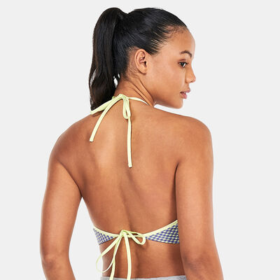 adidas Originals Women's Gingham Crop Top Grey