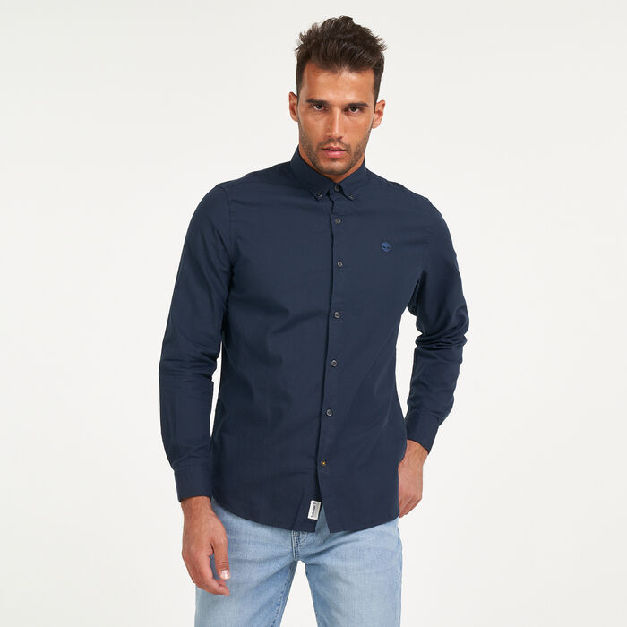 Timberland Men's Ela River Elevated Oxford Shirt Blue image number 0