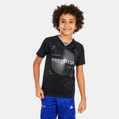 adidas Kids' Football-Inspired Predator Jersey Black
