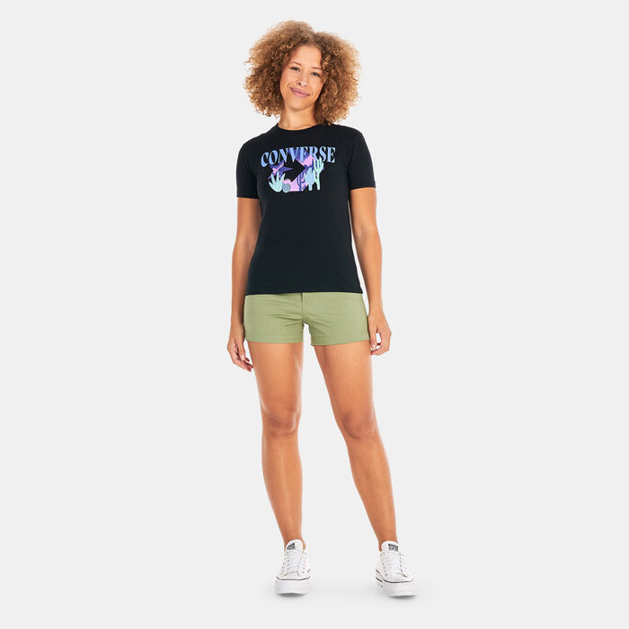Converse Women's Star Chevron Desert Mountain T-Shirt Black Converse Women's Star Chevron Desert Mountain T-Shirt Black image number 2