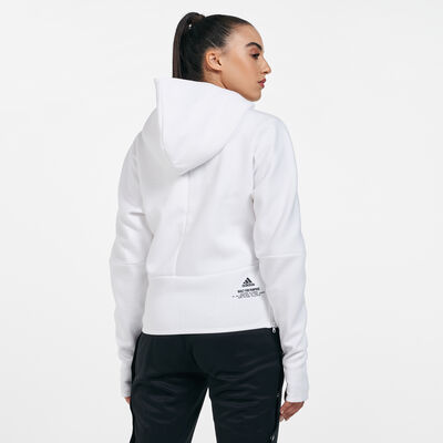adidas Women's Z.N.E. Hoodie White